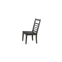 Eastlane Large Wood Dining Chair: Set of 2 in Weathered Gray by Sunset Trading