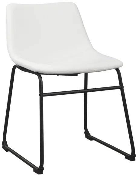 Brigham Dining Chair - Set of 2 in White by Ashley Furniture