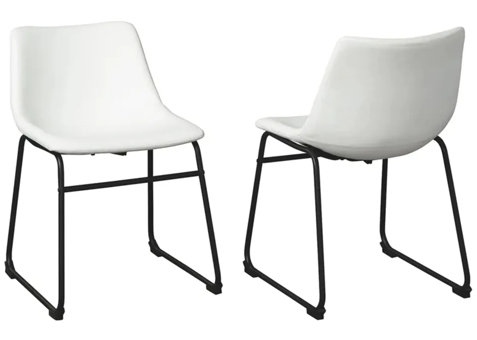 Brigham Dining Chair - Set of 2 in White by Ashley Furniture