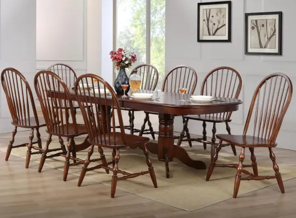 Fenway 9-pc. Dining Set w/ Pedestal Table