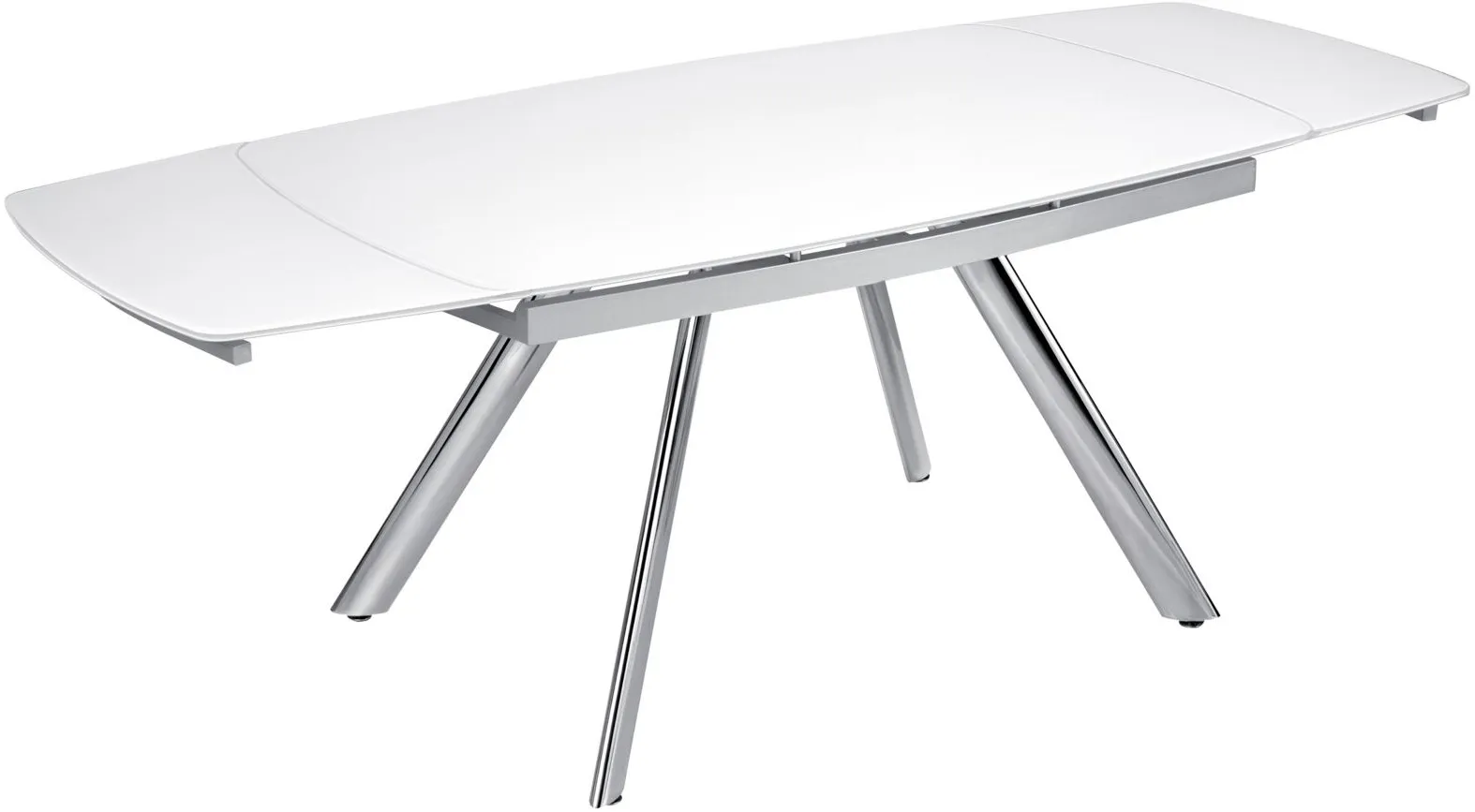 Paloma Glass Dining Table w/ Leaves