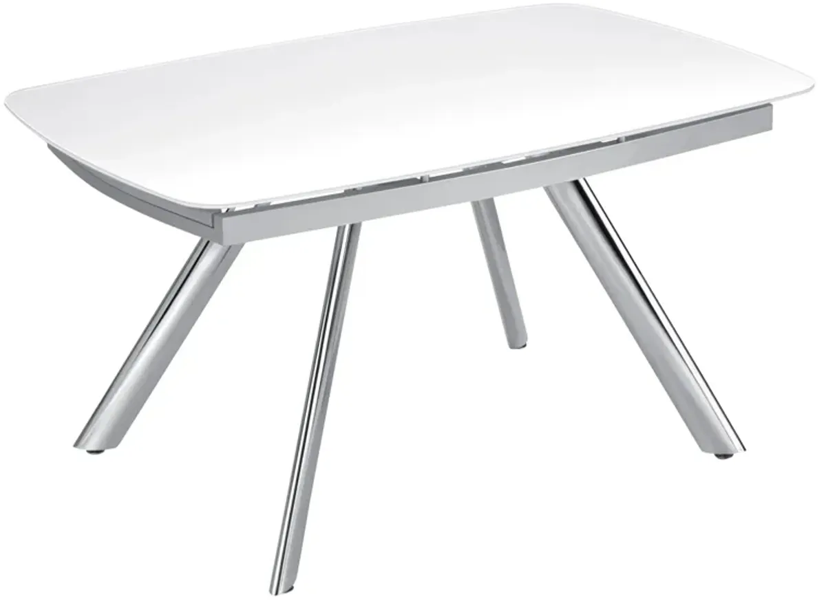 Paloma Glass Dining Table w/ Leaves
