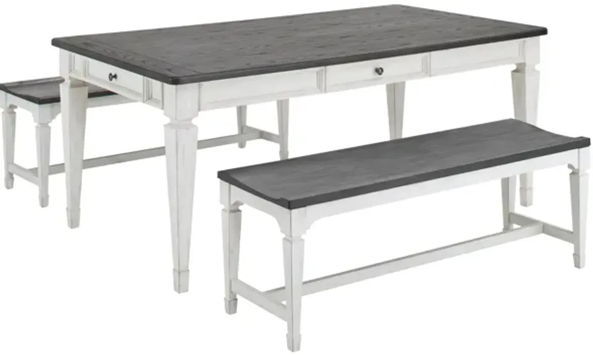 Shelby 3-pc. Dining Set w/Benches