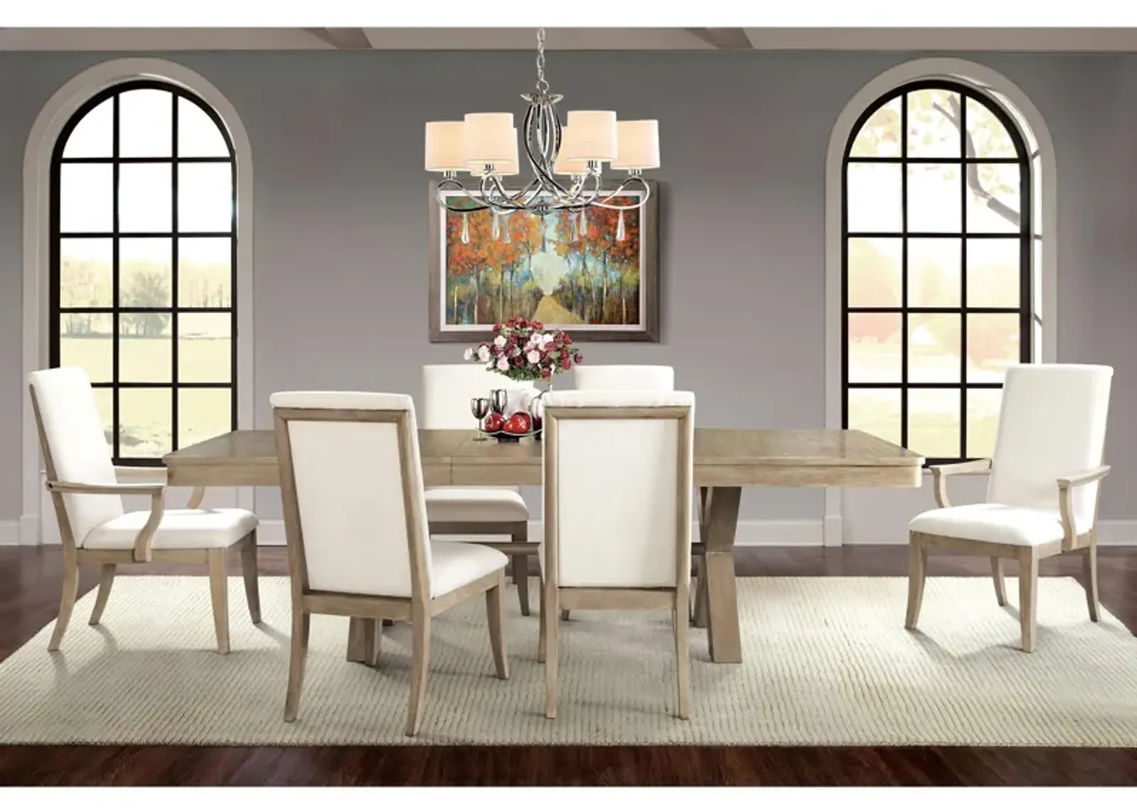 Torrin 7-pc. Dining Set w/ Upholstered Chairs