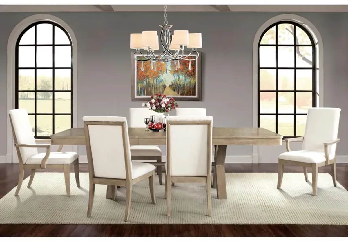 Torrin 7-pc. Dining Set w/ Upholstered Chairs