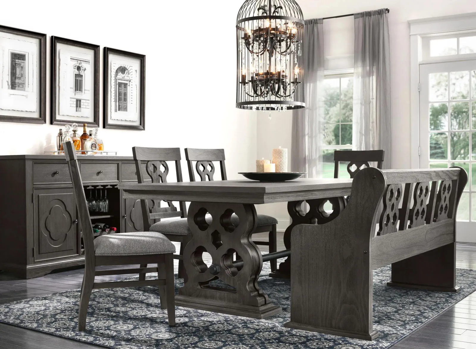 Belmore 6-pc. Dining Set W/Bench