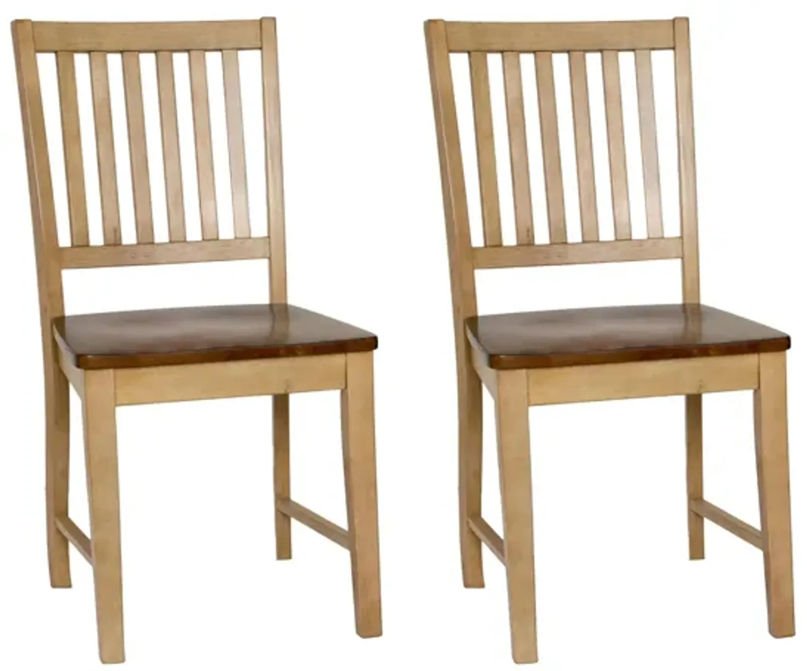 Brook Slat Back Chair: Set of 2