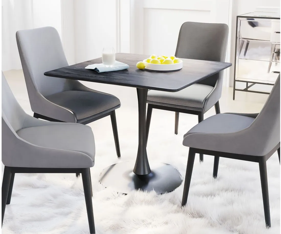 Molly Dining Table in Black by Zuo Modern