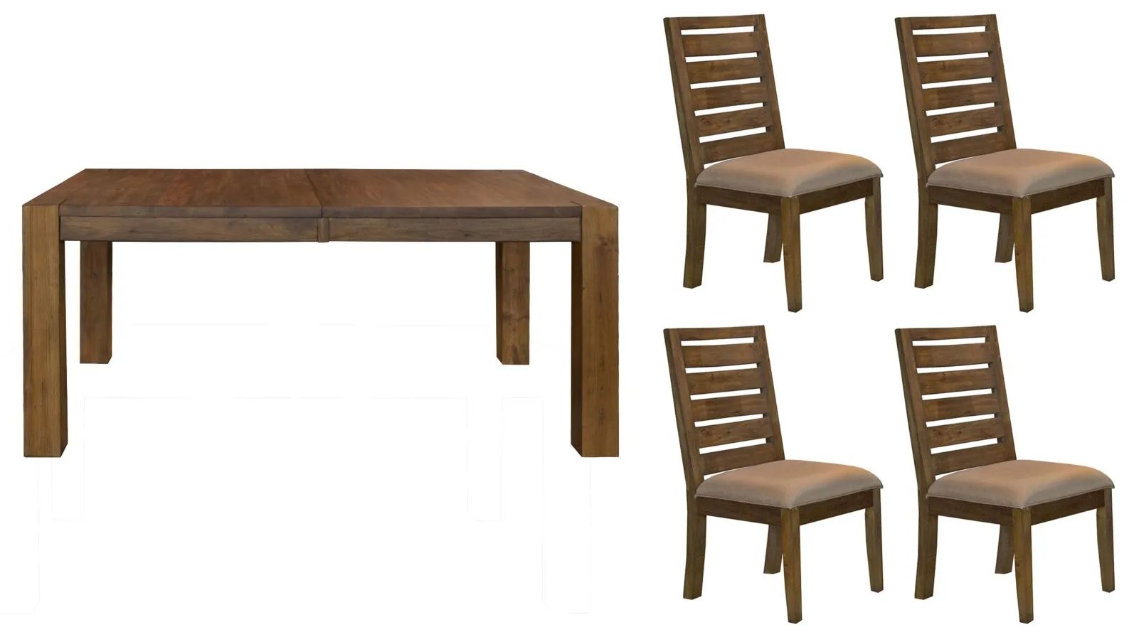 Anacortes 5-pc. Dining Set in Salvage Mahogany by A-America