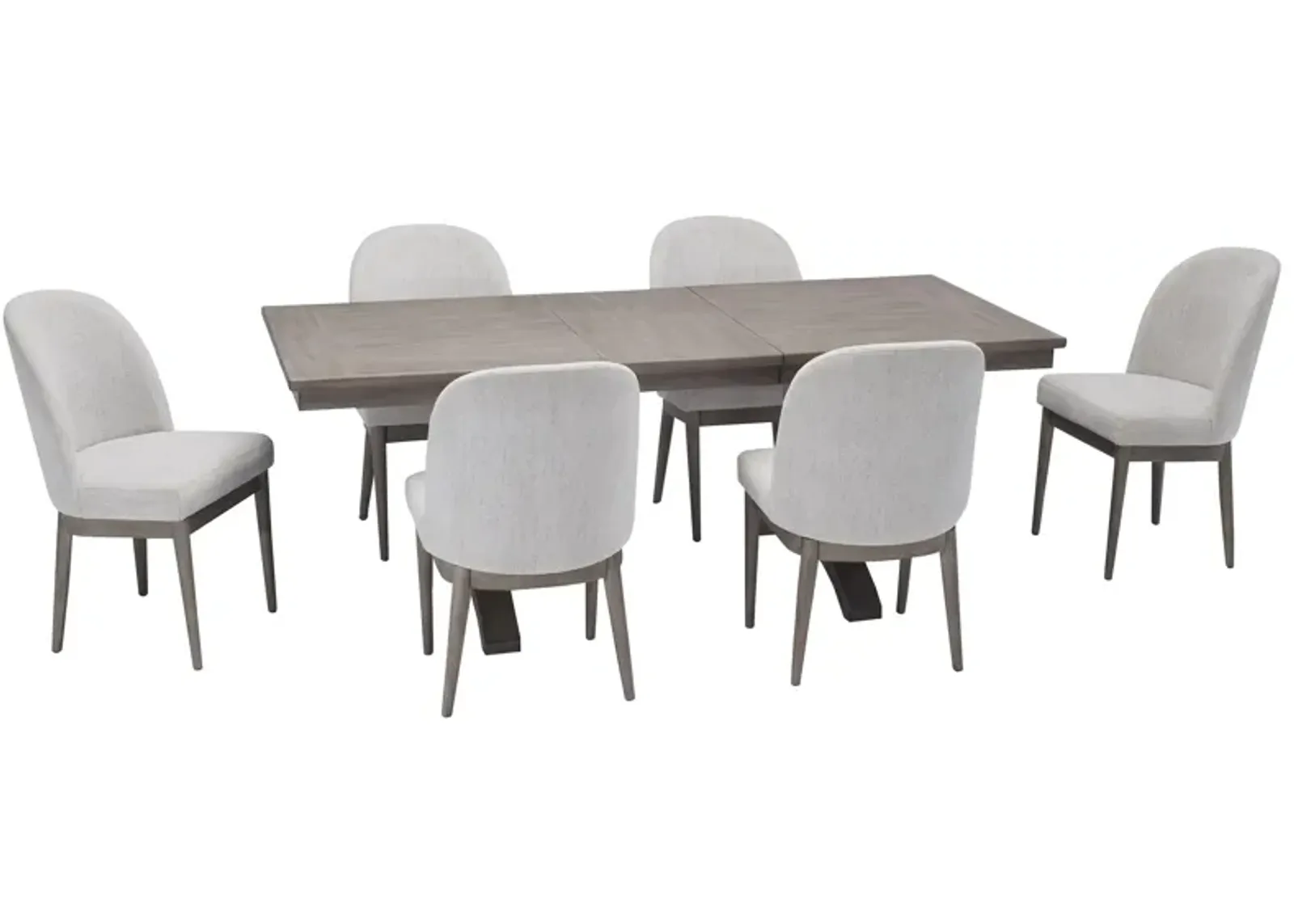 Zager 7-pc. Dining Set in Gray by Davis Intl.