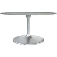 Star City Dining Table in Gray, Silver by Zuo Modern