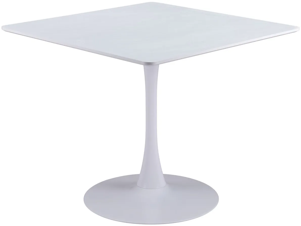 Molly Dining Table in White by Zuo Modern