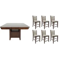 Manchester 7-pc. Counter-Height Dining Set in Warm Brown by Jofran
