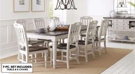 Mount Vernon 7-pc. Dining Set in Puddy/Cocoa by Jofran