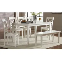 Simplicity 6-pc. Dining Set in Paperwhite by Jofran