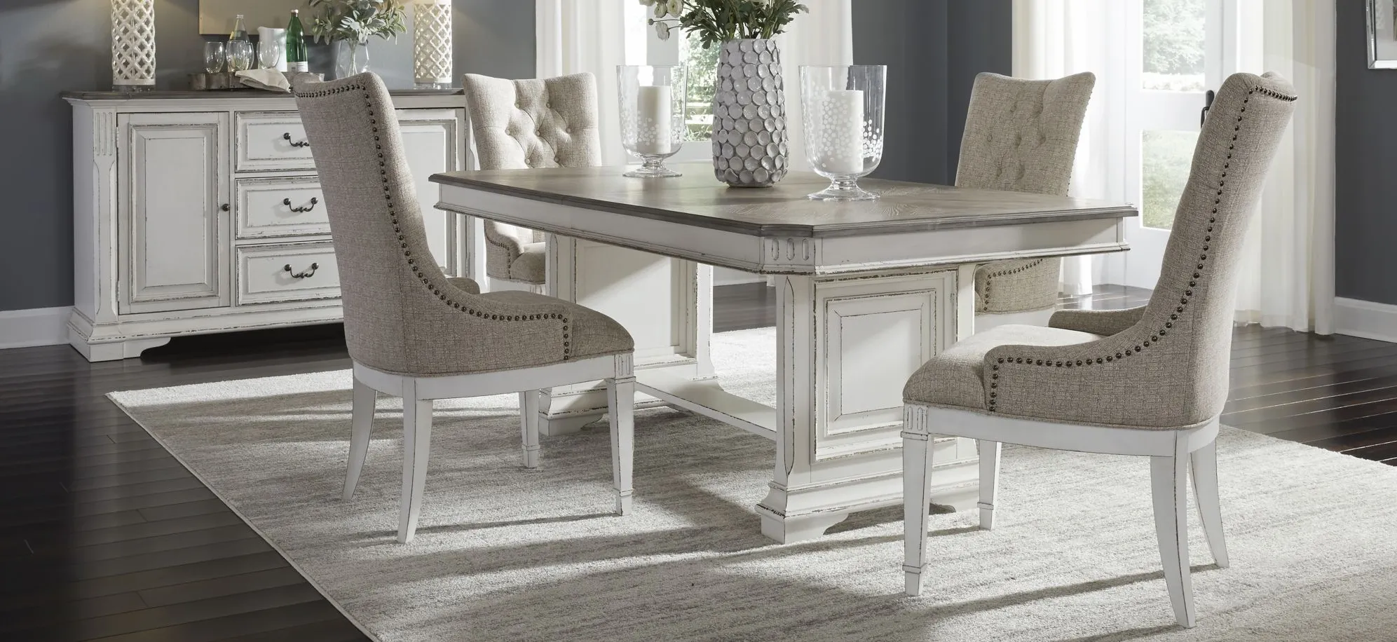 Birmingham 5-pc. Dining Set in White by Liberty Furniture