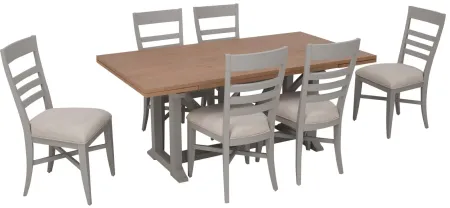 Crew 7-pc. Dining Set in Gray Skies by Riverside Furniture