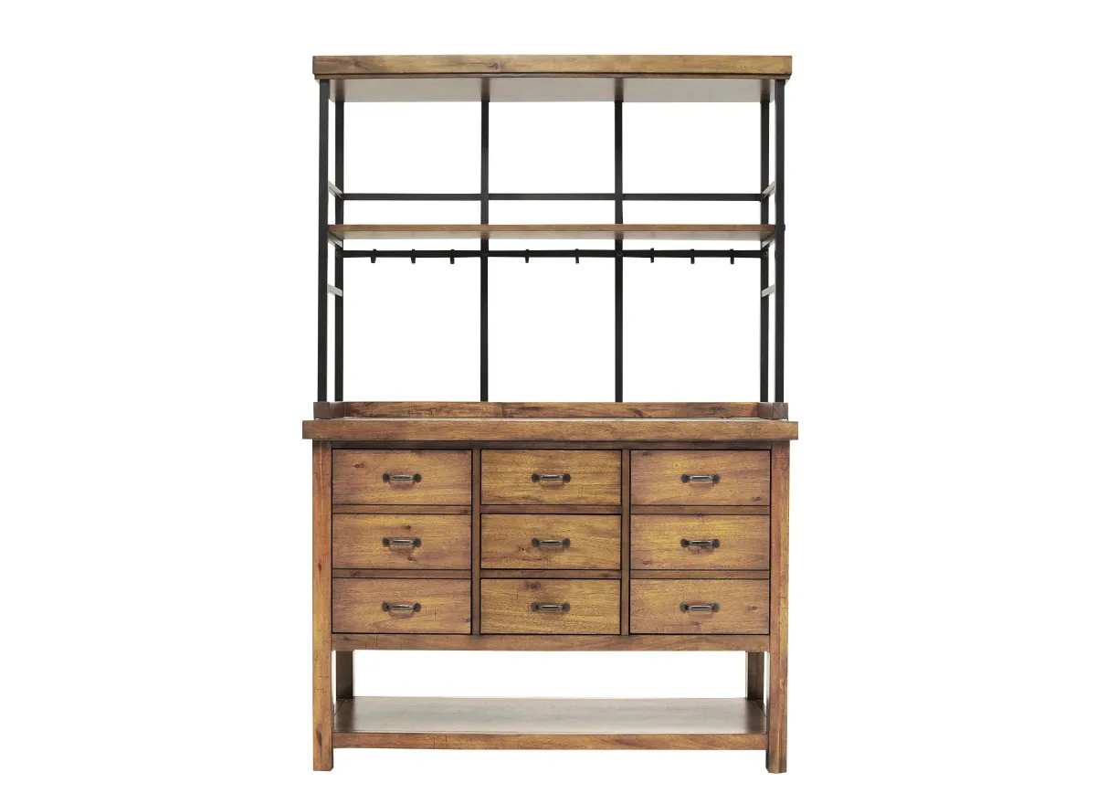 Fenwick 2-pc. Baker's Rack in Medium Brown by Bellanest