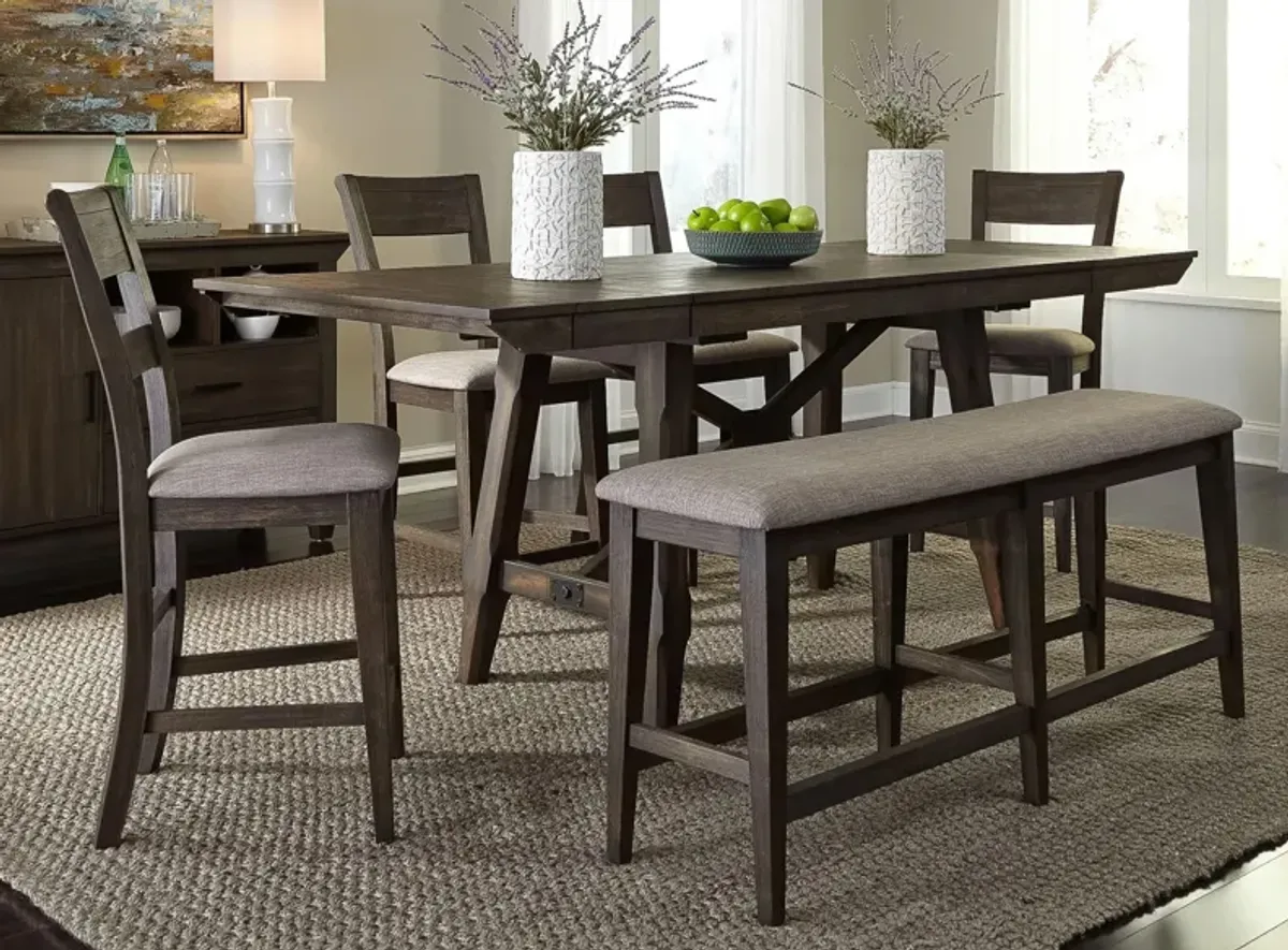 Double Bridge 6-pc. Counter Height Dining Set