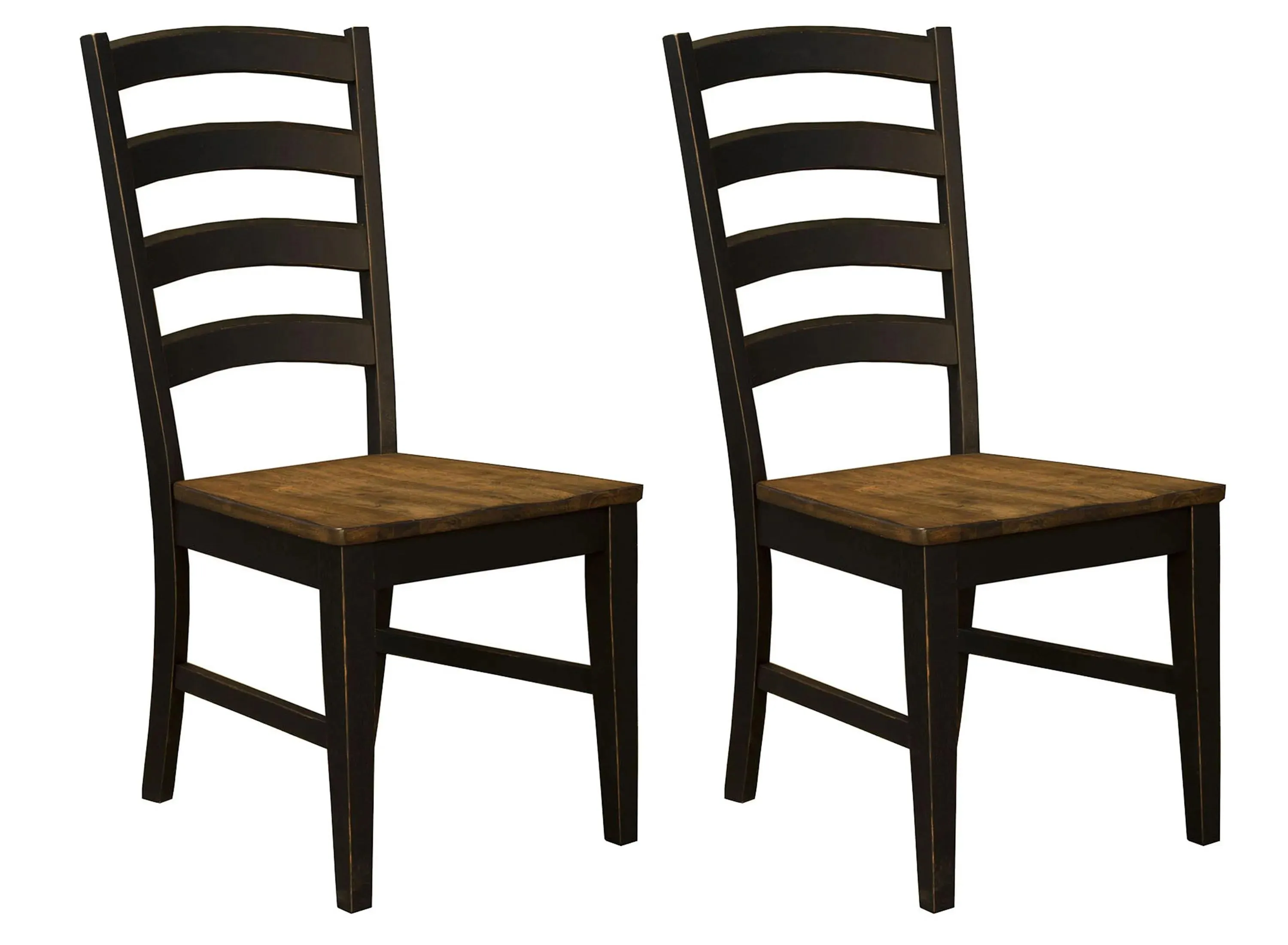 Stone Creek Dining Chairs - Set of 2 in Chickory/Black by A-America