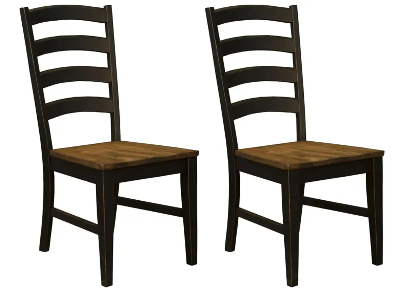 Stone Creek Dining Chairs - Set of 2 in Chickory/Black by A-America