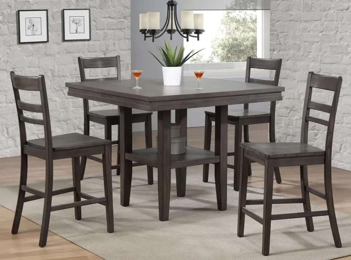 Eastlane 5-pc. Counter Height Dining Set in Weathered Gray by Sunset Trading