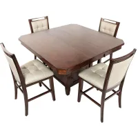 Manchester 5-pc. Counter-Height Dining Set in Warm Brown by Jofran