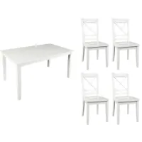 Simplicity 5-pc. Dining Set in Paperwhite by Jofran