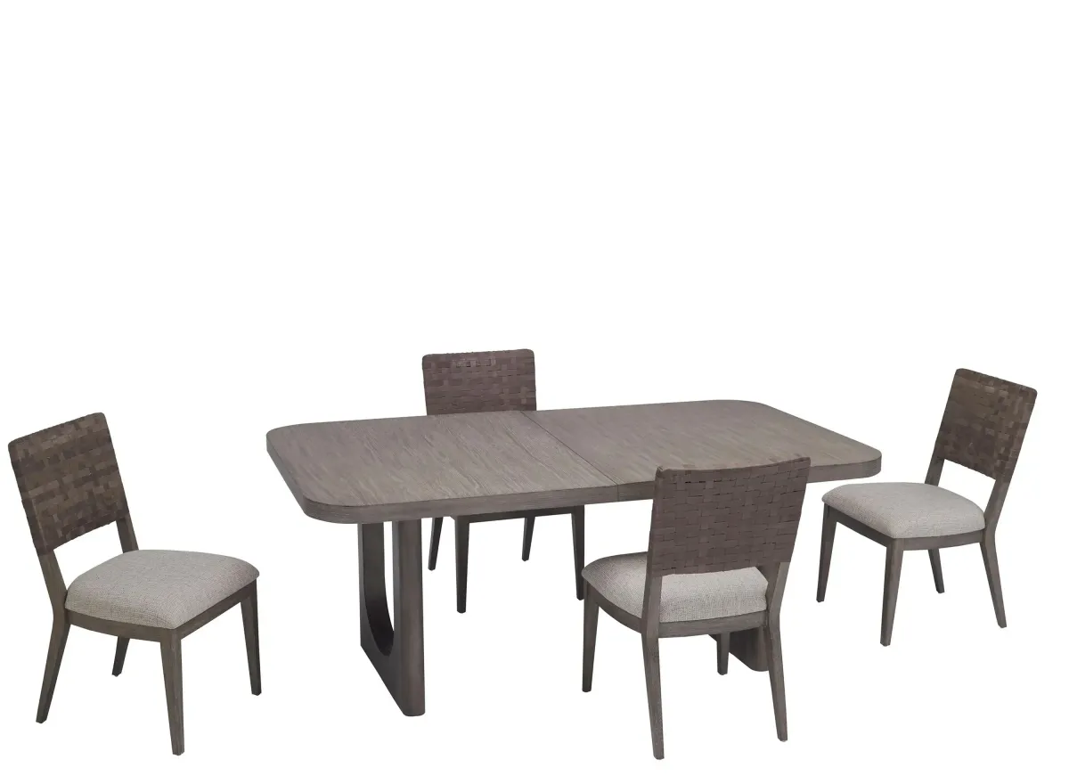 Castleton 5-pc. Dining Set in Smoked Oyster by Bellanest.