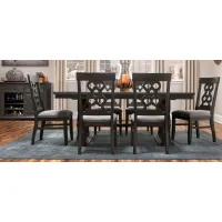 Belmore 7-pc. Dining Set in Gray / Espresso by Homelegance