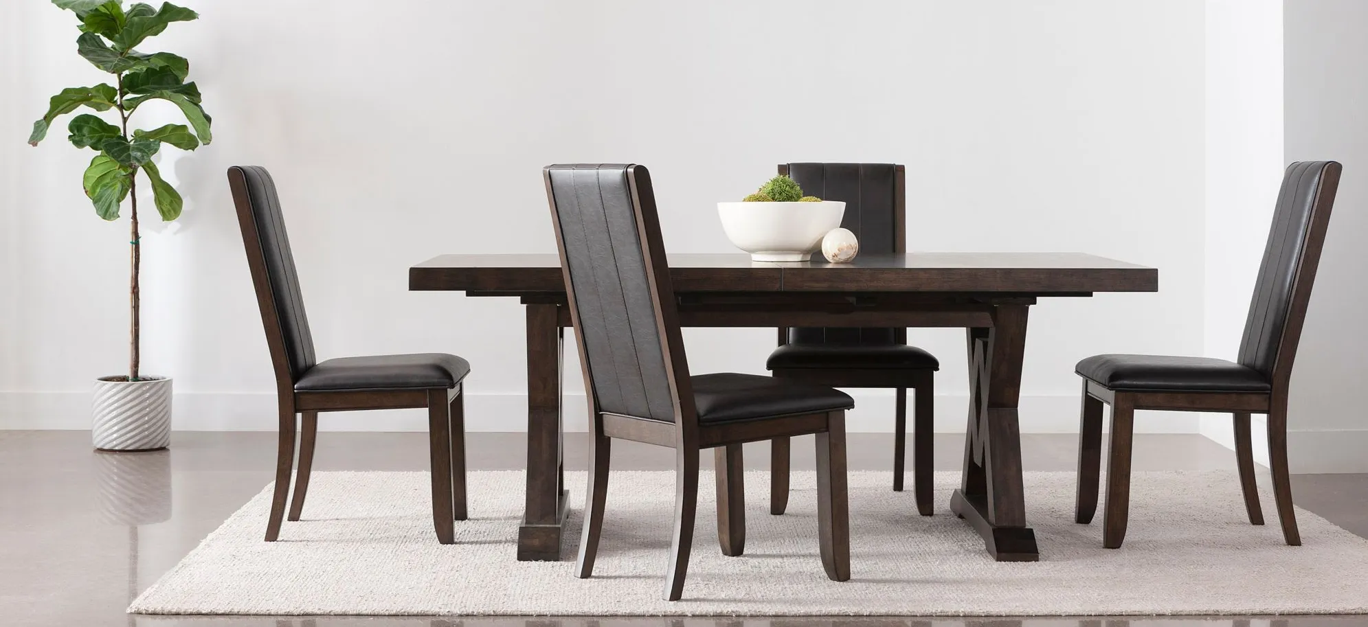 Fraser 5pc. Dining Set in Oak Dark by Davis Intl. by Raymour & Flanigan