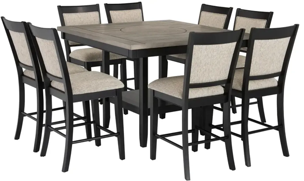 Lysander 9-pc. Counter-Height Dining Set