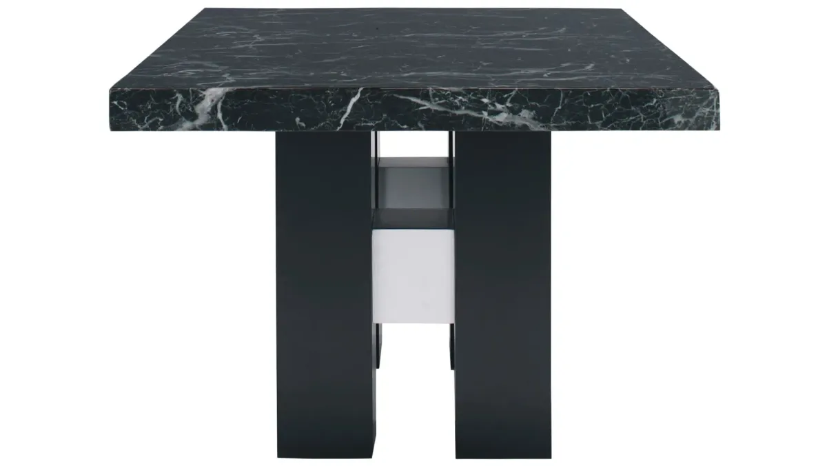 Alaina 2-pc. Dining Table in Black and White by Global Furniture Furniture USA