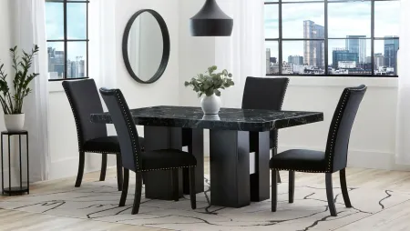 Alaina 2-pc. Dining Table in Black and White by Global Furniture Furniture USA