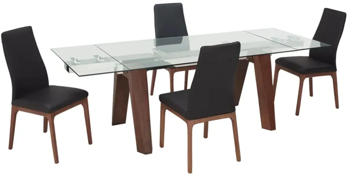 Sombra 5-pc. Dining Set (4 Black Chairs)