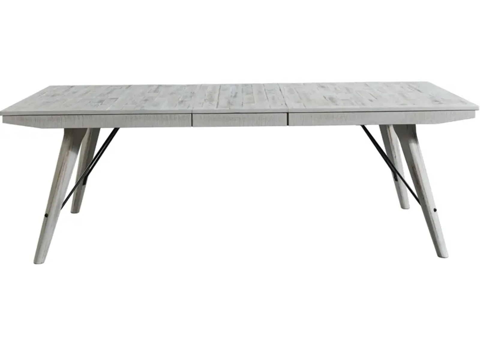 Modern Rustic Trestle Table in Weathered White by Intercon