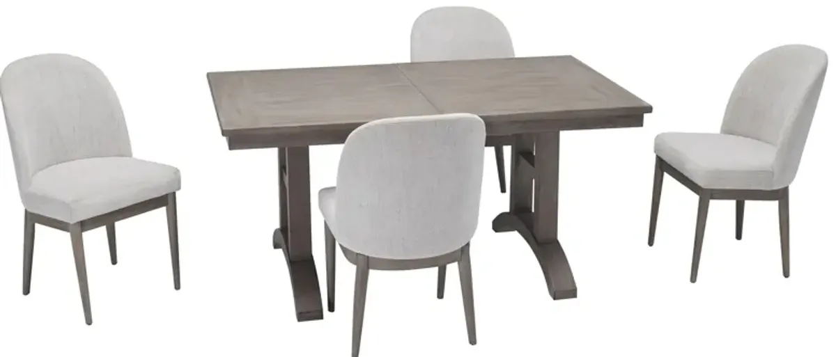 Zager 5-pc. Dining Set in Gray by Davis Intl.