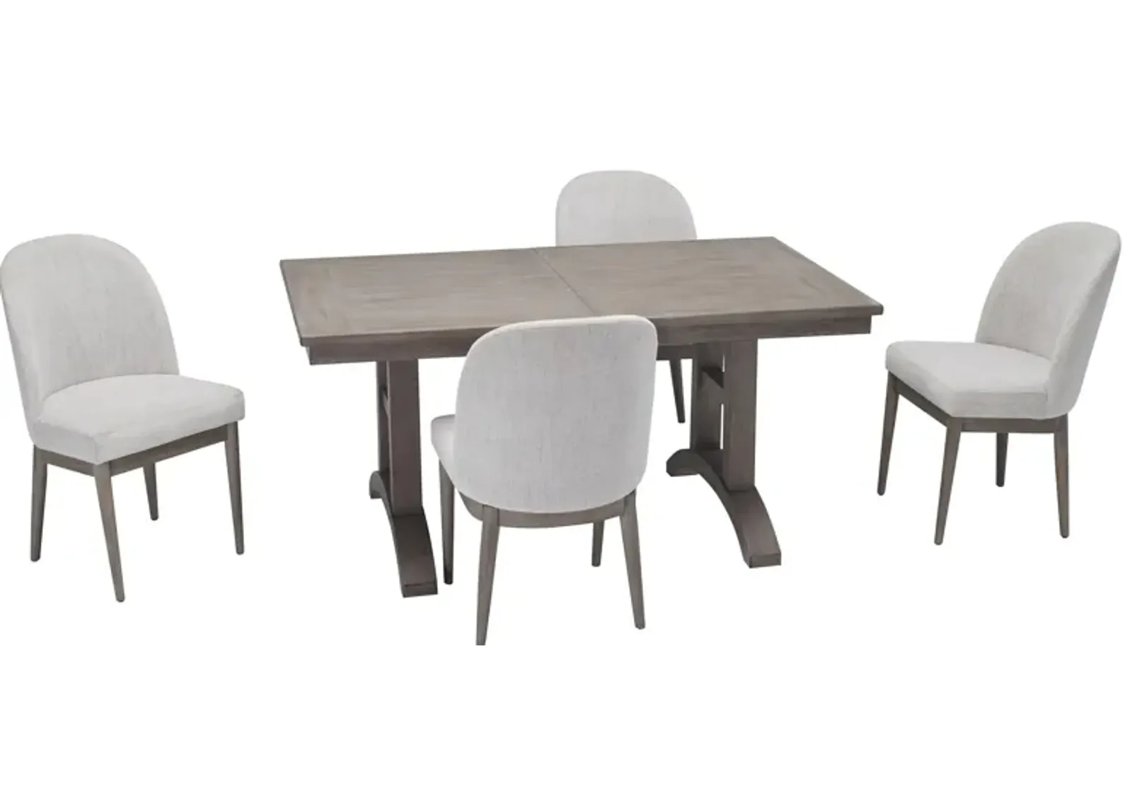 Zager 5-pc. Dining Set in Gray by Davis Intl.