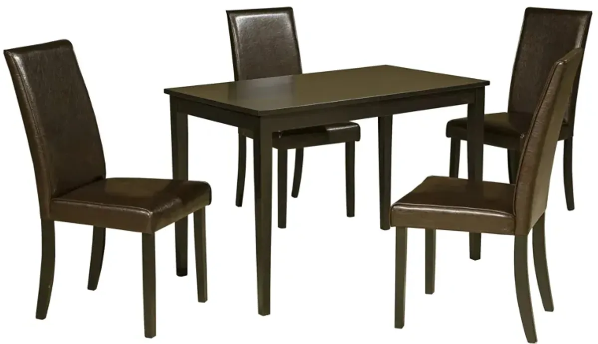 Kimonte 5-pc. Dining Set in Dark Brown by Ashley Furniture