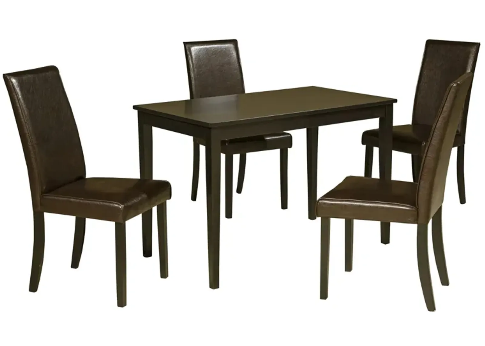 Kimonte 5-pc. Dining Set in Dark Brown by Ashley Furniture