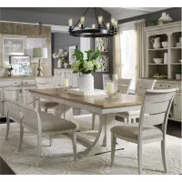 Farmhouse Reimagined 6-pc. Dining Set in White by Liberty Furniture
