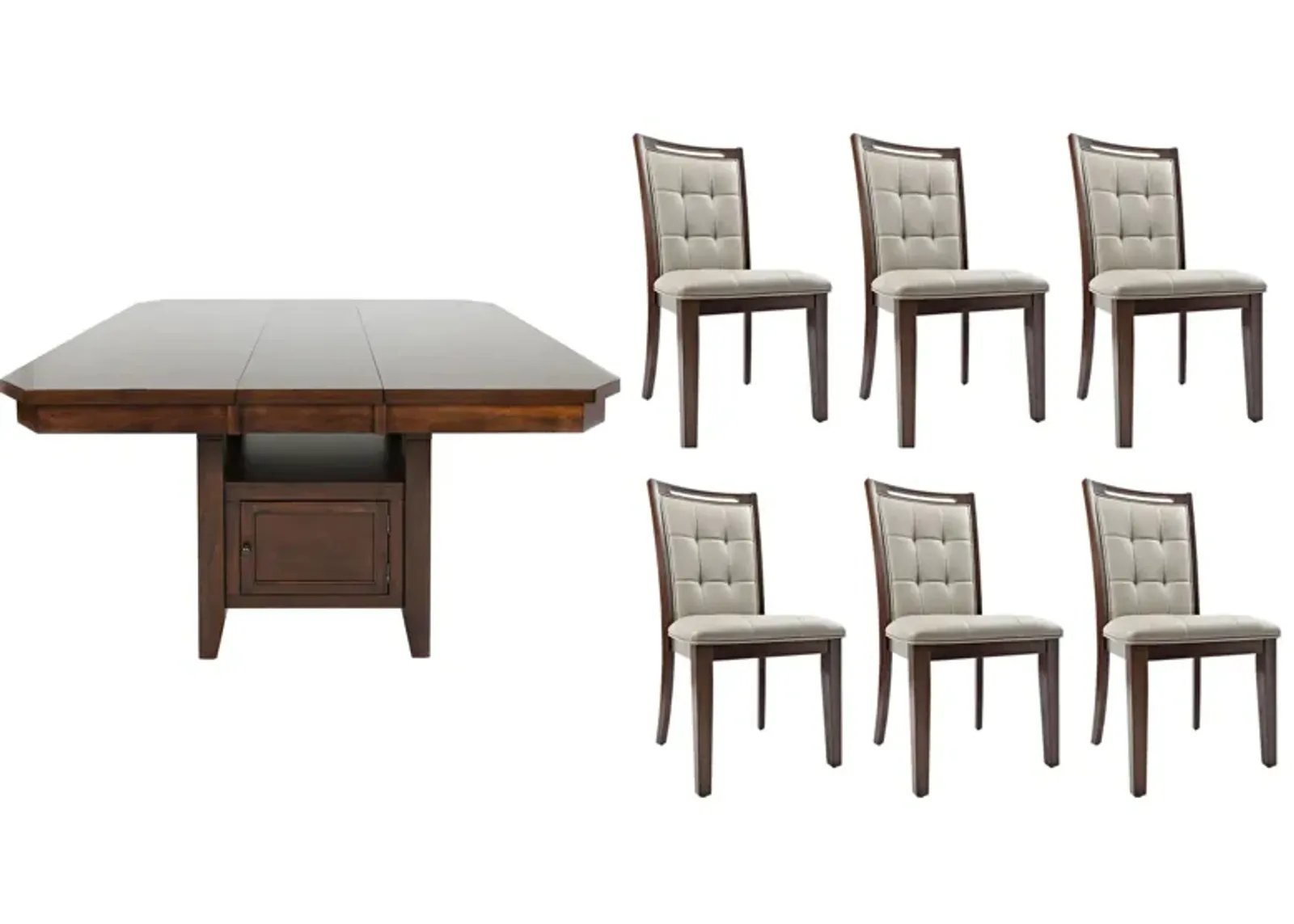 Manchester 7-pc. Dining Set in Warm Brown by Jofran