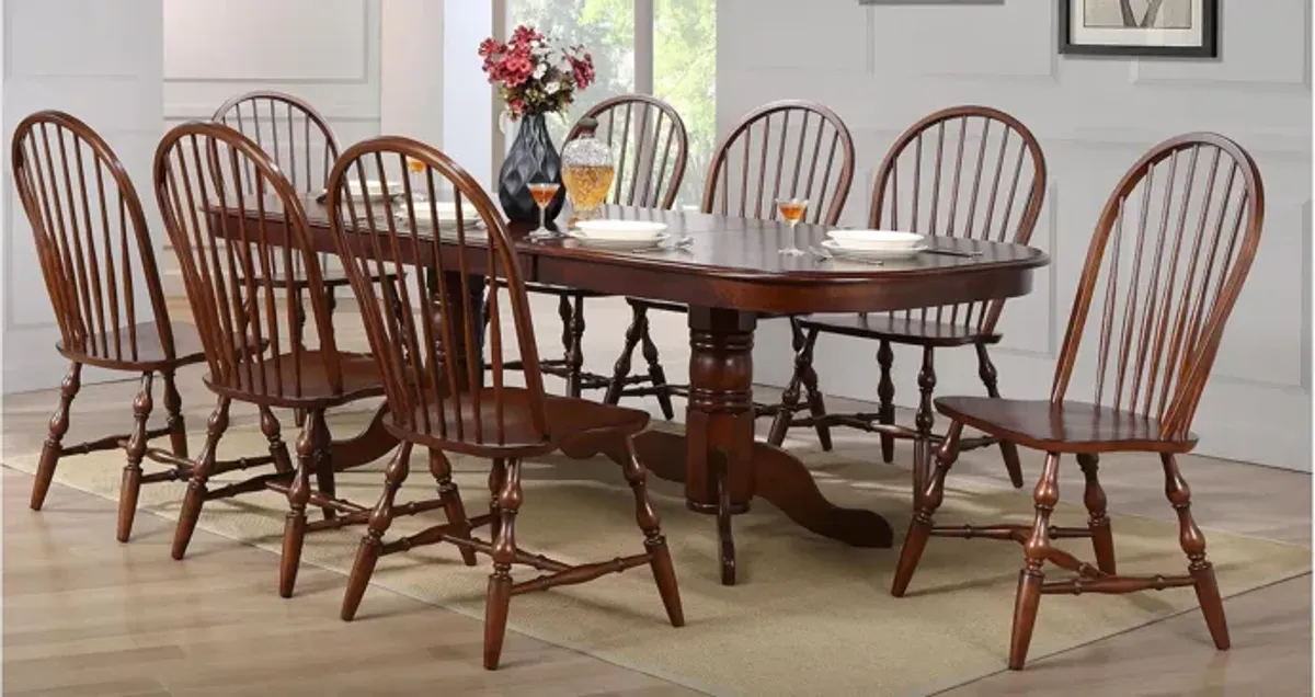 Fenway Double Pedestal Dining Table w/ Leaves