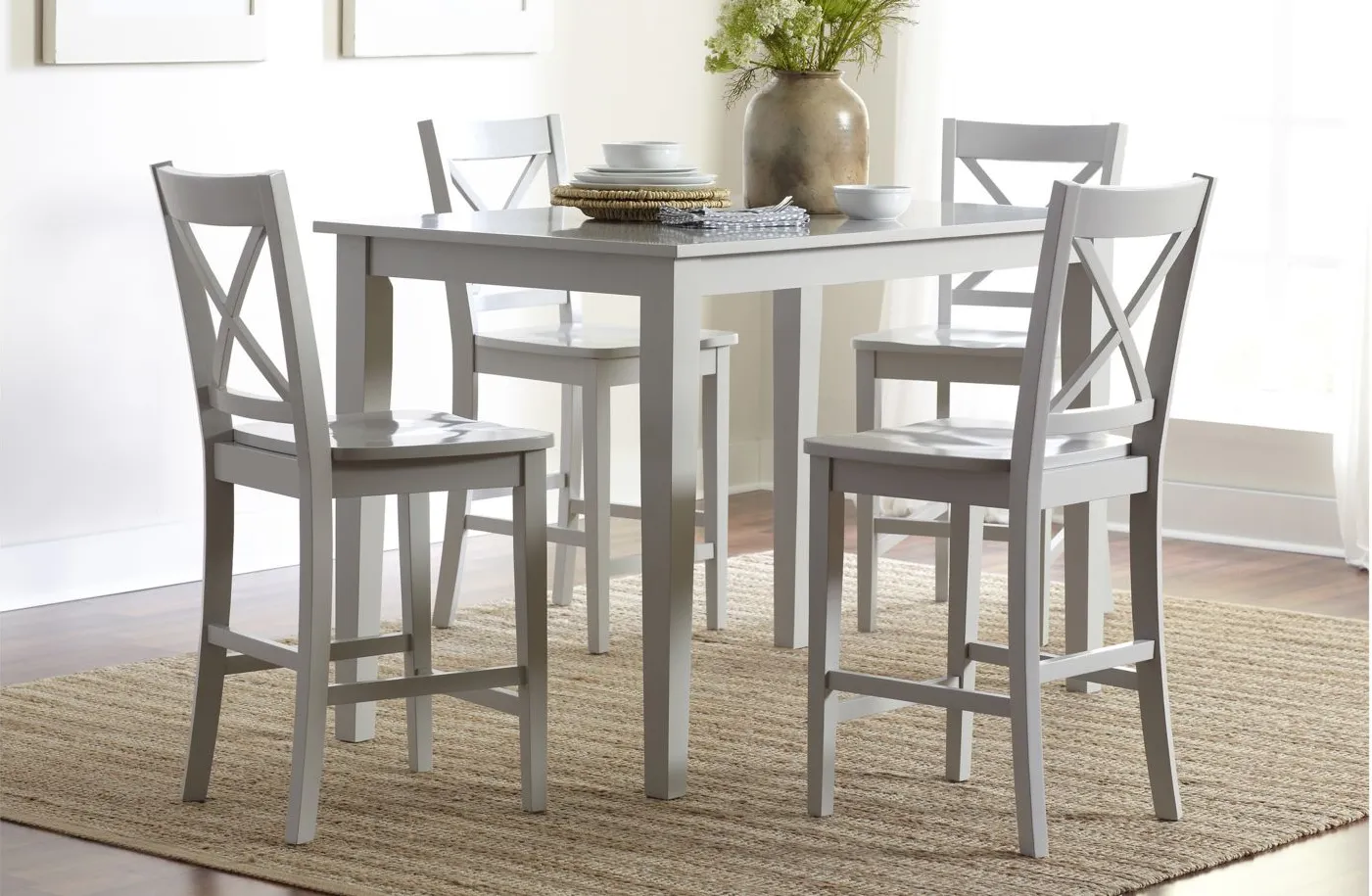 Simplicity 5-pc. Counter-Height Dining Set in Dove by Jofran