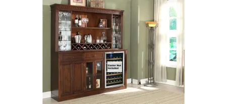 Monticello Back Bar and Hutch in Walnut by ECI