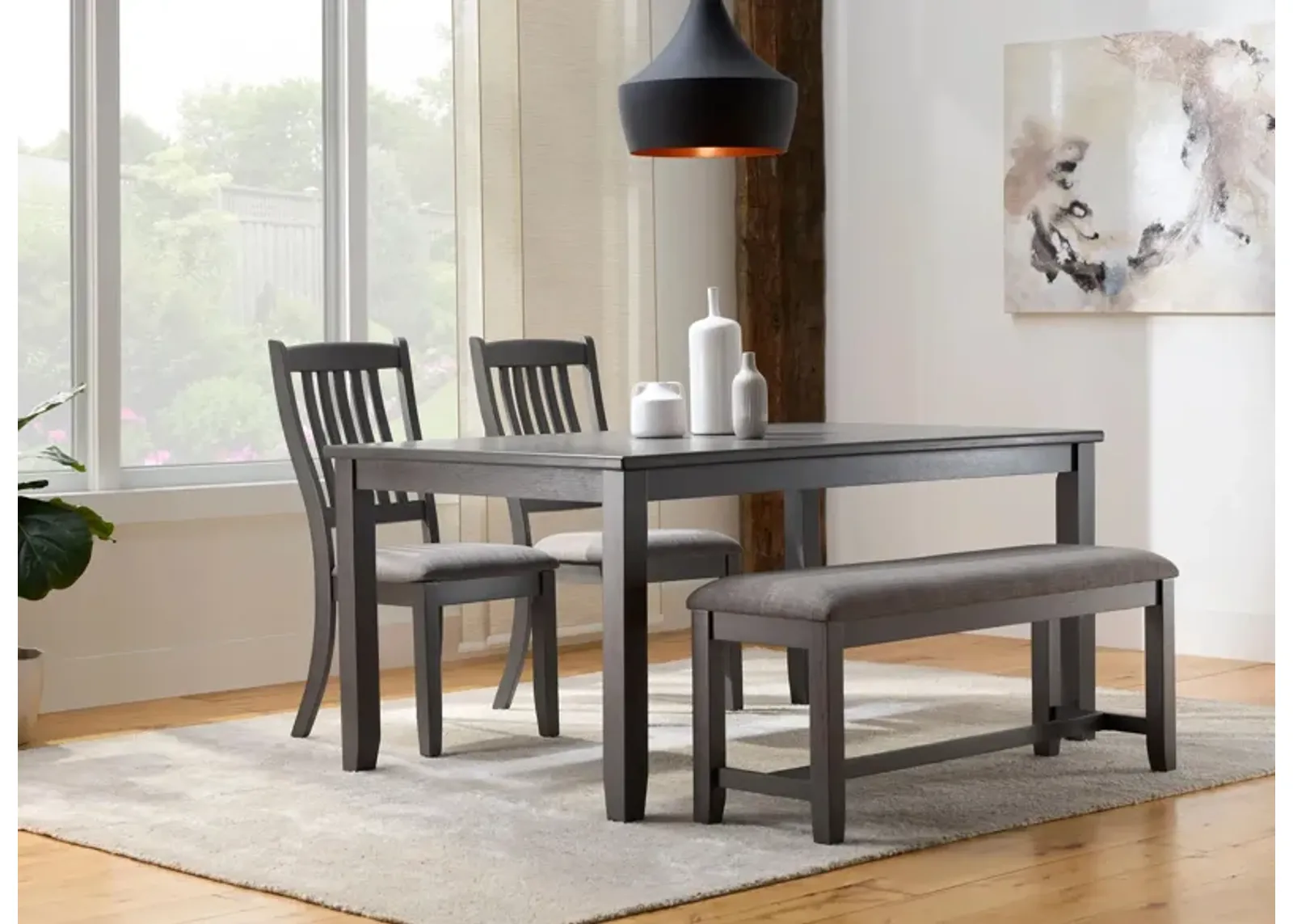 Maple Ridge 4-pc. Dining Set in Gray by Legacy Classic Furniture