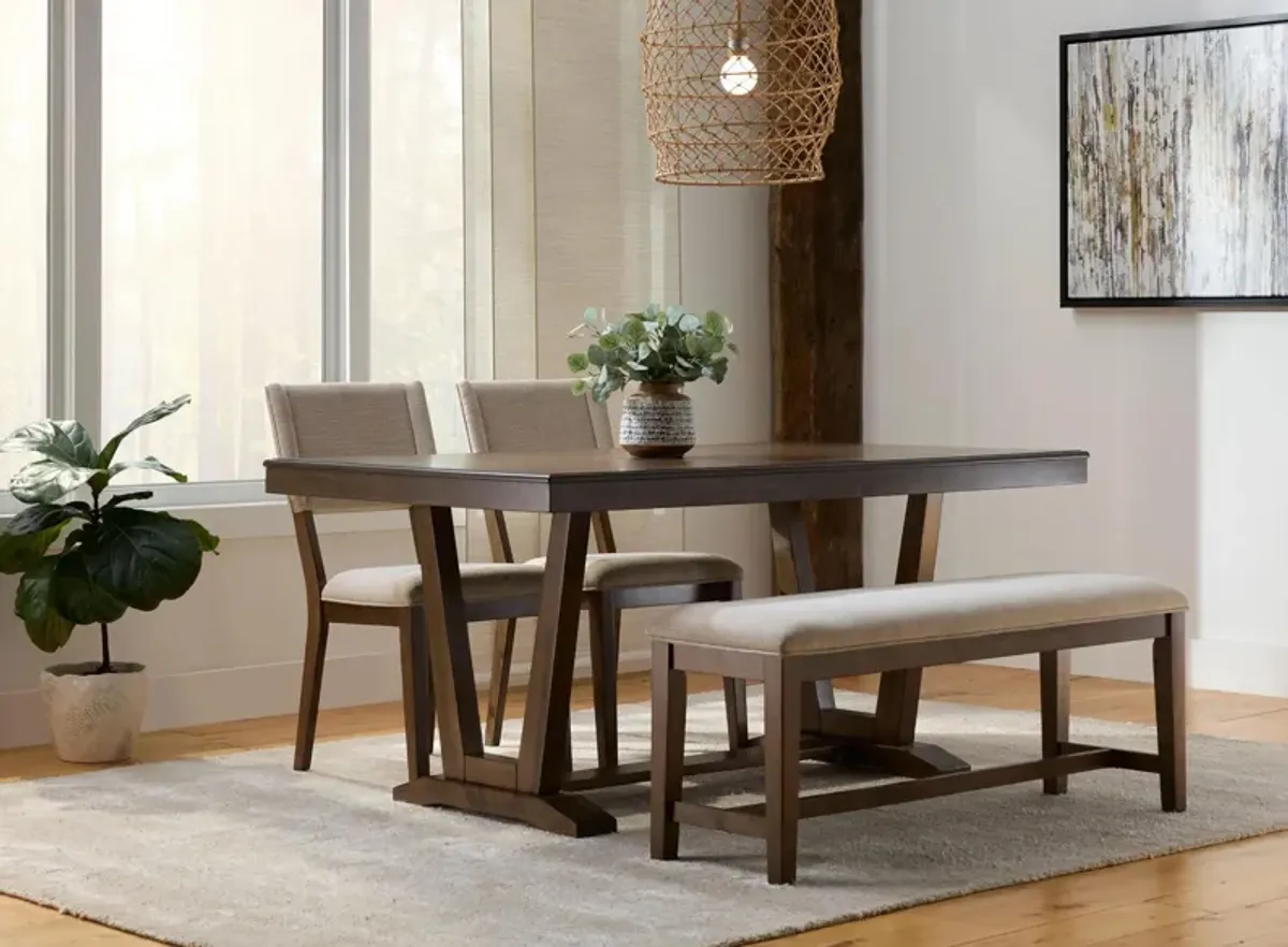 Drakeshire 4-pc. Dining Set with Bench in Brown by Legacy Classic Furniture