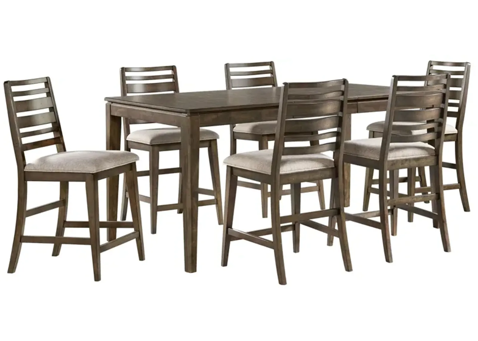 Magna 7-pc. Counter Height Dining Set in Brushed Mango Wood by Intercon