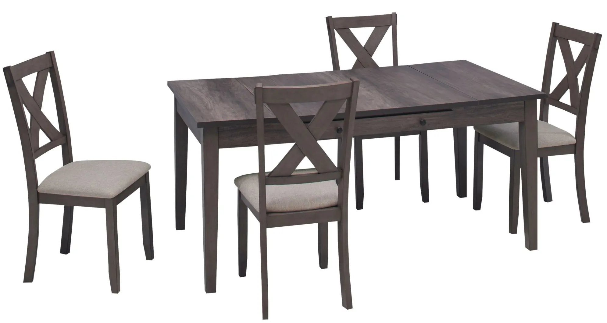 Melvin 5-pc. Dining Set in Dark Gray by Davis Intl.