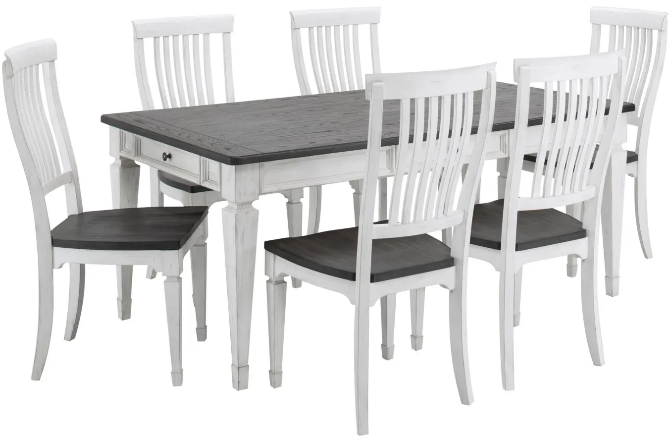 Shelby 7-pc. Dining Set in White / Gray by Liberty Furniture